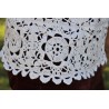 Tunique courte dentelle blanche au crochet